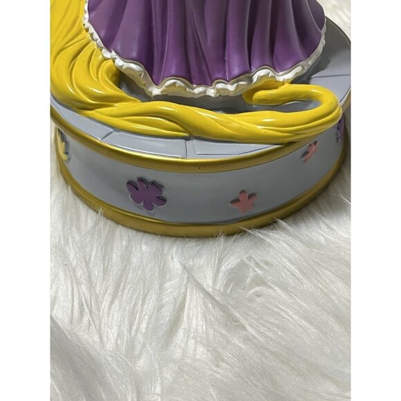 Peachtree Playthings Disney Tangled Rapunzel Coin Piggy Bank 9 1/2" PVC Purple - Picture 5 of 13